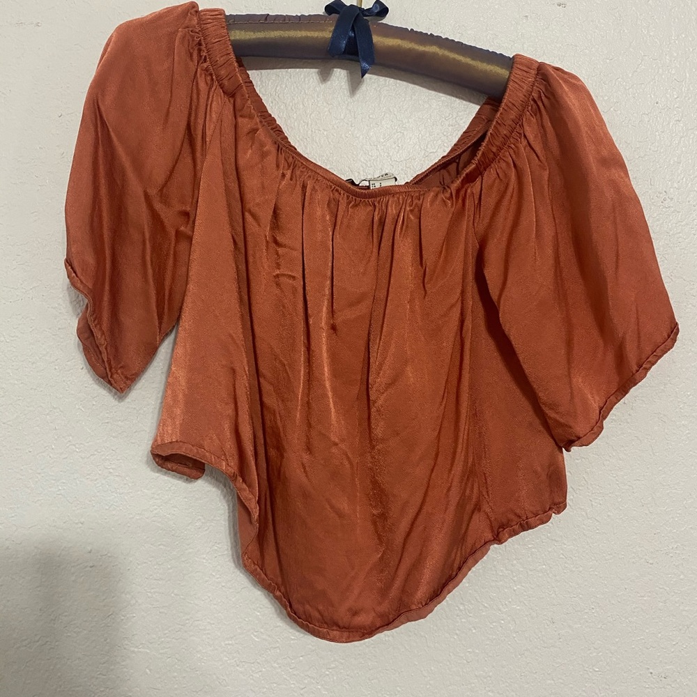 Silk crop top